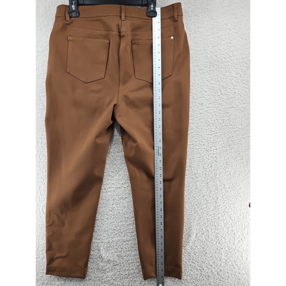 Chicos So Slimming Women's Refined Ponte Ankle Pants Brown Size 2 Regular - Picture 8 of 10
